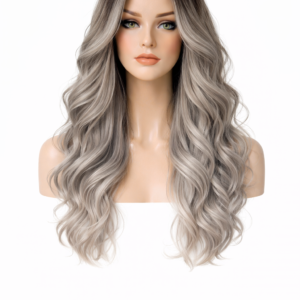 Classic Jet Black Silk Wig