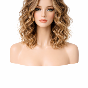 Honey Blonde Curly Fashion Wig